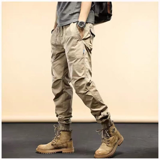 2025 SPRING MEN'S DISTRESSED SLIM FIT BIKER PANTS